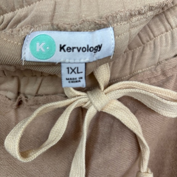 Kervology Wide Leg Elastic Waist Pants Size 1X NWT - Picture 2 of 11